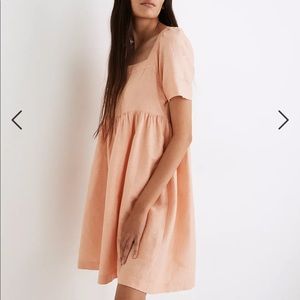 Madewell Linen -blend Allie Mini Dress